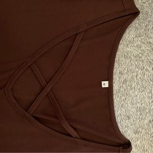 Cut out shoulder top